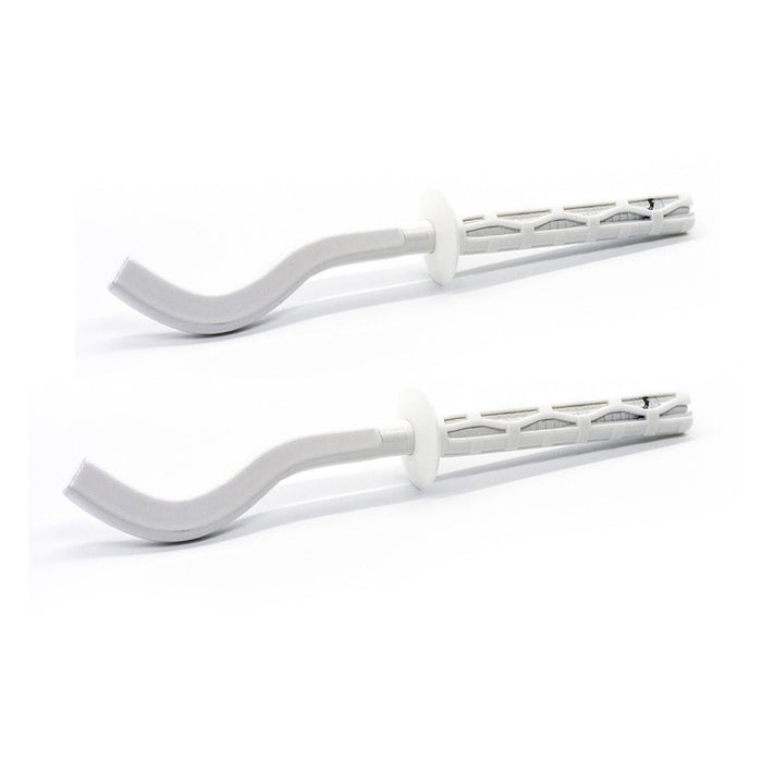 2 PZ MENSOLE FILETTATE PIATTE SCHIACCIATE PER RADIATORI IN ALLUMINIO- 9 x 220 mm- DH- pezzi 1