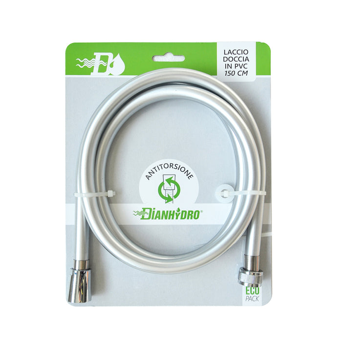 FLESSIBILE DOCCIA ANTITORSIONE IN PVC- Verde mela - cm 150- DH- pezzi 1