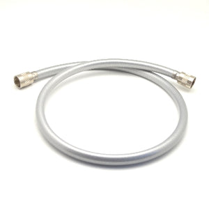 FLESSIBILE DOCCIA ARGENTO METALLIZZATO FC 1/2 X FC 1/2- cm 60- DH- pezzi 1