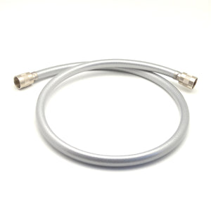 FLESSIBILE DOCCIA ARGENTO METALLIZZATO FC 1/2 X FC 1/2- cm 80- DH- pezzi 1