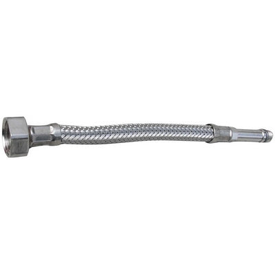 FLESSIBILE INOX PROLUNGATO PER RUBINETTERIE MONOFORO- F 3/8 cm. 20 Diam. 10- DH- pezzi 1