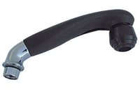 DOCCETTA PER MONOFORO CON CURVA- Nera c/particolari cromo- RERU- pezzi 1