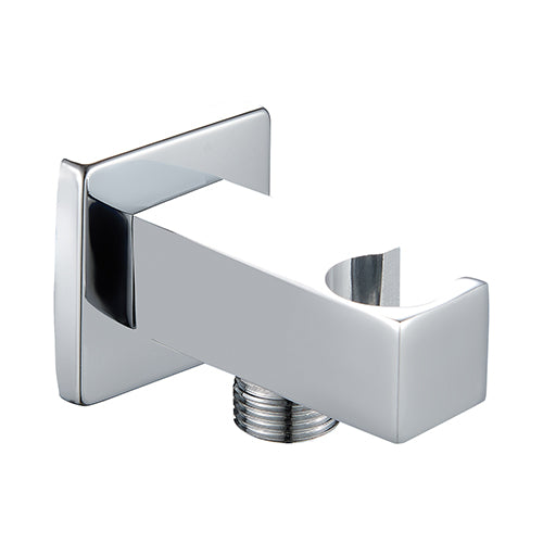 PRESA ACQUA QUADRA CON SUPPORTO DOCCIA E ROSETTA- Cromo- DH- pezzi 1