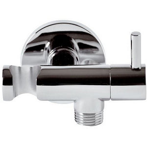 RUBINETTO D'ARRESTO MINIMAL CON SUPPORTO  DOCCIA- Cromo- RERU- pezzi 1