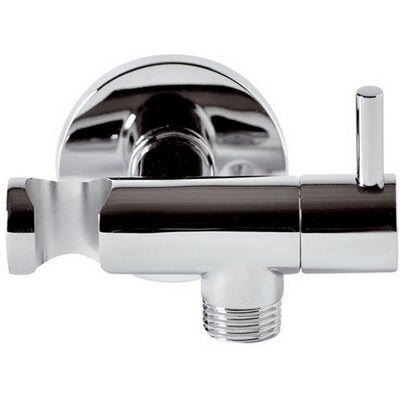 RUBINETTO D'ARRESTO MINIMAL CON SUPPORTO  DOCCIA- Cromo- RERU- pezzi 1