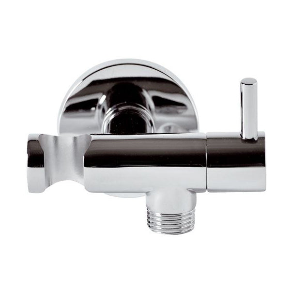 RUBINETTO D'ARRESTO MINIMAL CON SUPPORTO  DOCCIA- Cromo- RERU- pezzi 1