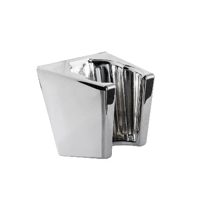 SUPPORTO DOCCETTA CON FISSAGGIO A BIOADESIVO- Cromo- METAF- pezzi 1