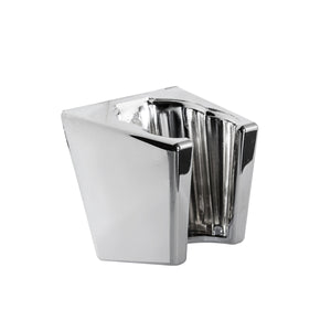 SUPPORTO DOCCETTA CON FISSAGGIO A BIOADESIVO- Cromo- METAF- pezzi 1