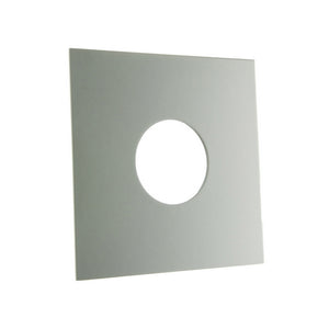 PIASTRA QUADRATA PER INCASSO DOCCIA D. 35- Cromo- PB- pezzi 1