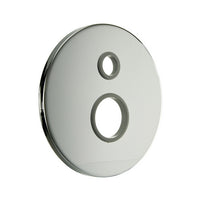 PIASTRA TONDA LISCIA PER INCASSO DOCCIA D.35 C/DEVIATORE- Cromo- PB- pezzi 1