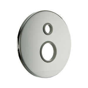 PIASTRA TONDA LISCIA PER INCASSO DOCCIA D.35 C/DEVIATORE- Cromo- PB- pezzi 1