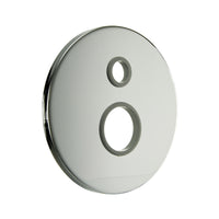 PIASTRA TONDA LISCIA PER INCASSO DOCCIA D.35 C/DEVIATORE- Cromo- PB- pezzi 1