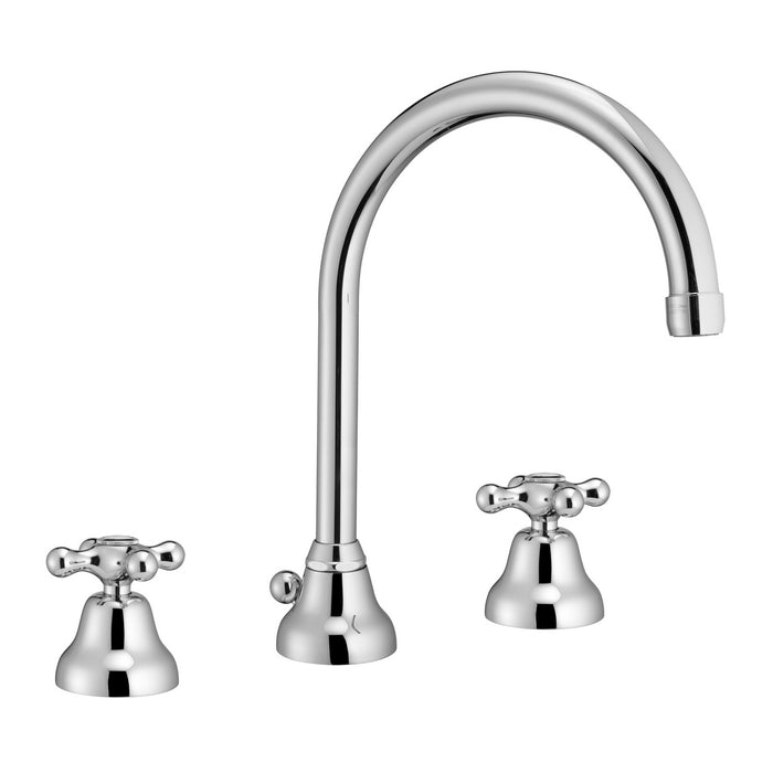 BATTERIA LAVABO BOCCA GIREVOLE CON SCARICO CANNA A FONTANA MAREA- Cromo- PB- pezzi 1