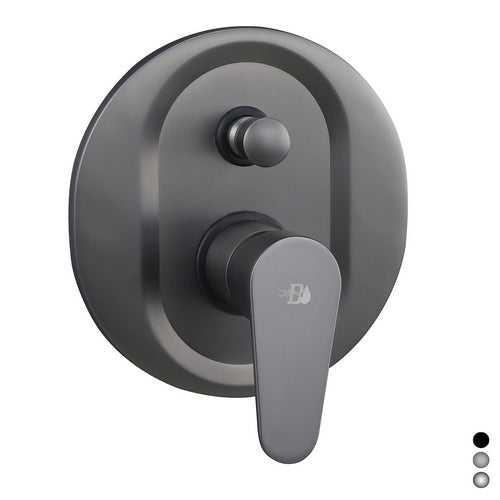 MISCELATORE MONOCOMANDO INCASSO DOCCIA CON DEVIATORE SERIE LIZZY- Nero opaco- DH- pezzi 1