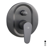 MISCELATORE MONOCOMANDO INCASSO DOCCIA CON DEVIATORE SERIE LIZZY- Nichel Nero Spazzolato- DH- pezzi 1