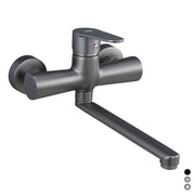 MISCELATORE MONOCOMANDO LAVELLO A MURO SERIE LIZZY- Nero opaco- DH- pezzi 1
