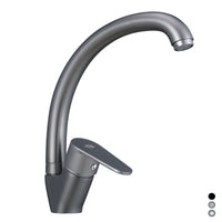 MISCELATORE MONOCOMANDO LAVELLO CANNA ALTA SERIE LIZZY- Nero opaco- DH- pezzi 1