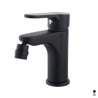 MISCELATORE MONOCOMANDO BIDET SERIE PACO- Nero opaco -  Senza piletta- DH- pezzi 1