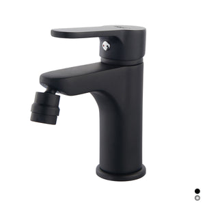 MISCELATORE MONOCOMANDO BIDET SERIE PACO- Nero opaco -  Senza piletta- DH- pezzi 1