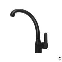 MISCELATORE MONOCOMANDO LAVELLO BOCCA ALTA SERIE PACO- Nero opaco- DH- pezzi 1