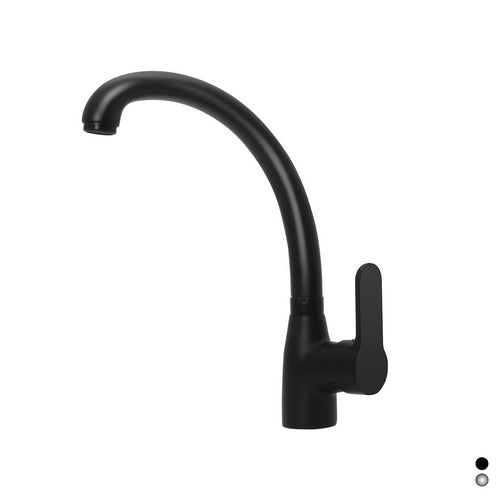 MISCELATORE MONOCOMANDO LAVELLO BOCCA ALTA SERIE PACO- Nero opaco- DH- pezzi 1