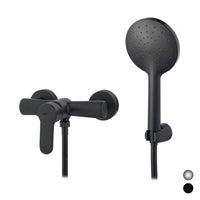 MISCELATORE MONOCOMANDO ESTERNO DOCCIA SERIE PACO- Nero opaco- DH- pezzi 1