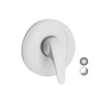 MONOCOMANDO INCASSO DOCCIA SERIE MARZIA- Bianco Opaco-Cromo- EUROR- pezzi 1