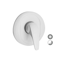 MONOCOMANDO INCASSO DOCCIA SERIE MARZIA- Bianco Opaco-Cromo- EUROR- pezzi 1