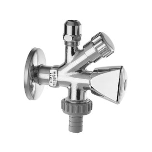 RUBINETTO COMBINATO SOTTOLAVABO-LAVATRICE CON PORTAGOMMA- 1/2 x 3/4 x 3/8- DH- pezzi 1