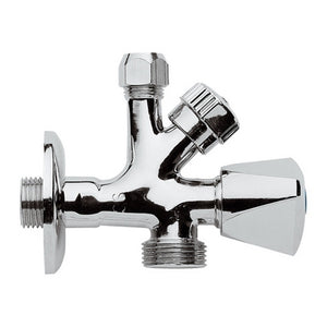 RUBINETTO COMBINATO SOTTOLAVABO-LAVATRICE- 1/2 x 3/4- RERU- pezzi 1