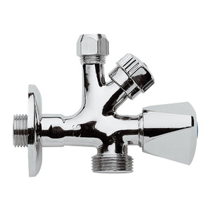 RUBINETTO COMBINATO SOTTOLAVABO-LAVATRICE- 1/2 x 3/4- RERU- pezzi 1