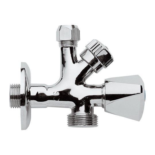 RUBINETTO COMBINATO SOTTOLAVABO-LAVATRICE- 1/2 x 3/4- RERU- pezzi 1