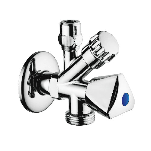 RUBINETTO COMBINATO SOTTOLAVABO-LAVATRICE DOPPIO USO- 1/2 x 3/4- DH- pezzi 1