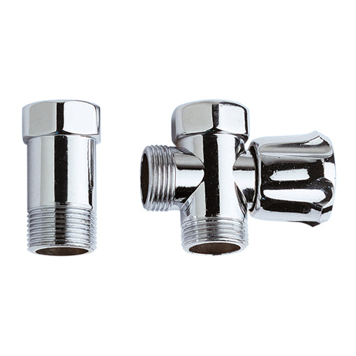 RUBINETTO PER LAVATRICE CON COPPIA RETROGRUPPO DADO GIREVOLE- 3/4 x 3/4 x 3/4- RERU- pezzi 1