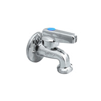 RUBINETTO LAVATRICE CROMATO A SFERA CON ROSONE- 1/2 x 3/4 PN 10- BUGAT- pezzi 1