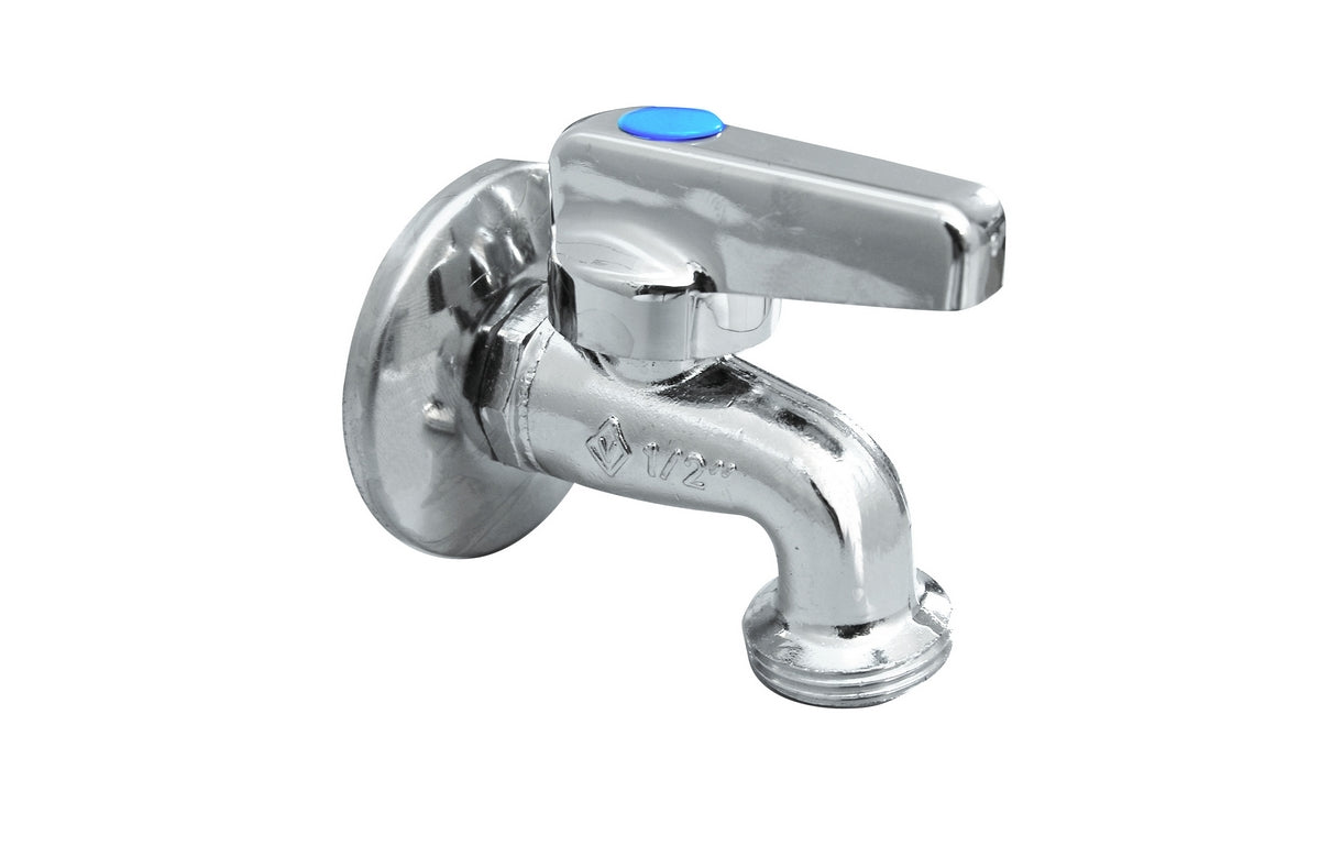 RUBINETTO LAVATRICE CROMATO A SFERA CON ROSONE- 1/2 x 3/4 PN 10- BUGAT- pezzi 1