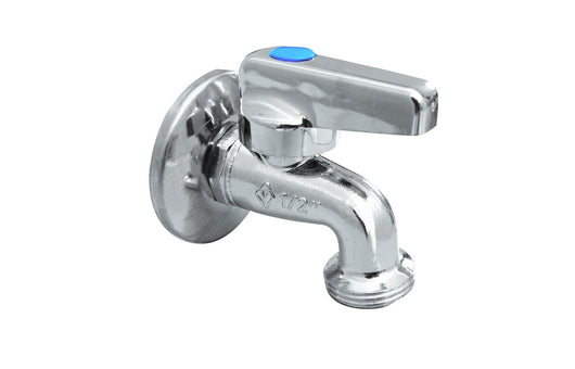 RUBINETTO LAVATRICE CROMATO A SFERA CON ROSONE- 1/2 x 3/4 PN 10- BUGAT- pezzi 1