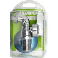 RUBINETTO LAVATRICE CROMATO A SFERA CON ROSONE BLISTER- 1/2 x 3/4 PN 10- FAIDF- pezzi 1