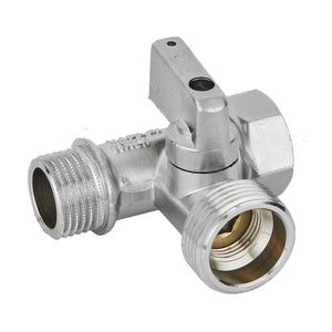 RUBINETTO LAVATRICE A SFERA A 3 VIE- 1/2 x 3/4 x 1/2  - DN 8- BUGAT- pezzi 1