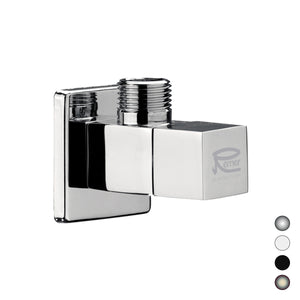 RUBINETTO SOTTOLAVABO D'ARREDO MOD. QUADRO- Cromo Lucido 1/2x10- RERU- pezzi 1