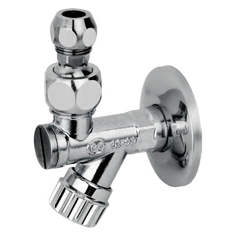 RUBINETTO SOTTOLAVABO A VITONE CON FILTRO A SNODO BUGATTI- 1/2- BUGAT- pezzi 1