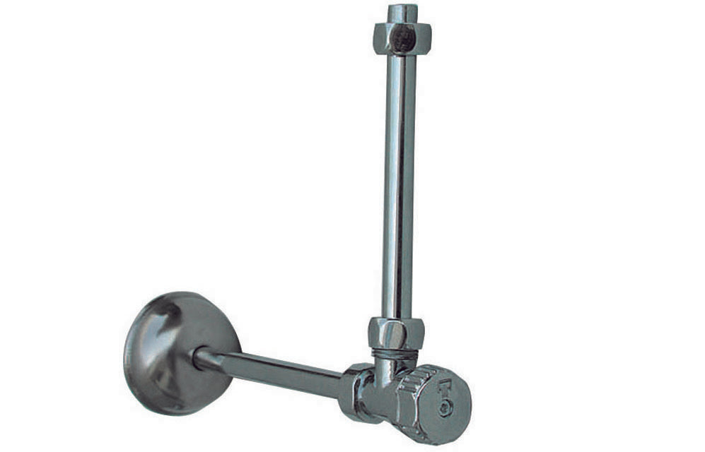 RUBINETTO PER CASSETTA CON CANNUCCIA DOPPIA- Cromo- DH- pezzi 1