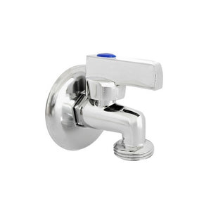 RUBINETTO LAVATRICE A SFERA PESANTE IN OTTONE CROMATO- 1/2 x 3/4- DH- pezzi 1