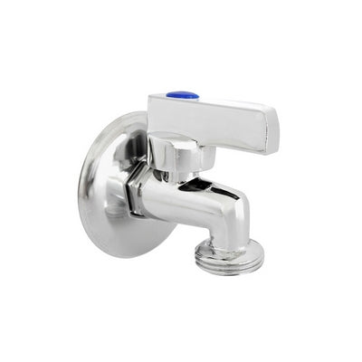 RUBINETTO LAVATRICE A SFERA PESANTE IN OTTONE CROMATO- 1/2 x 3/4- DH- pezzi 1