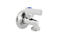 RUBINETTO LAVATRICE A SFERA PESANTE IN OTTONE CROMATO- 1/2 x 3/4- DH- pezzi 1