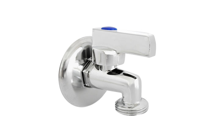 RUBINETTO LAVATRICE A SFERA PESANTE IN OTTONE CROMATO- 1/2 x 3/4- DH- pezzi 1