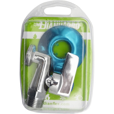 RUBINETTO LAVATRICE A SFERA PESANTE IN OTTONE CROMATO BLISTER- 1/2 x 3/4- FAIDF- pezzi 1