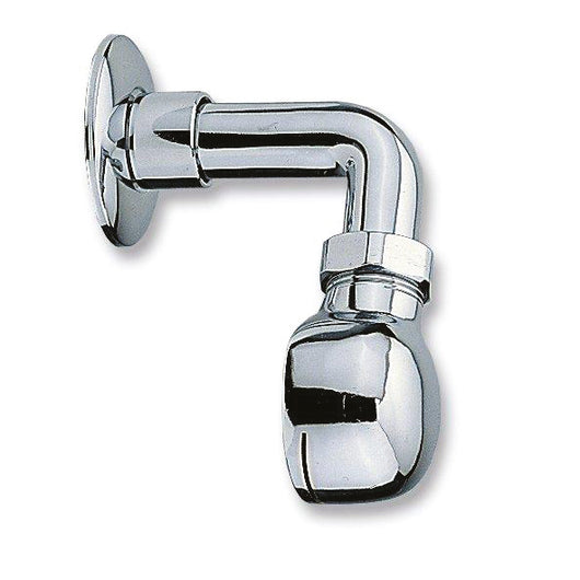 CURVA DI ALIMENTAZIONE PER ORINATOIO CON SPARTIACQUA- Cromo- TREMO- pezzi 1