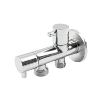 RUBINETTO A SQUADRA DOPPIO CON ROSONE- 1/2 1/2 1/2- TIEMM- pezzi 1