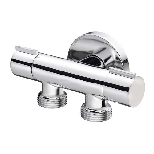 RUBINETTO MINIMALE DOPPIO COMPATTO- 1/2 x 3/4 X 3/4- DEBOR- pezzi 1